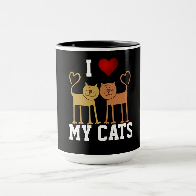 Taza Amo a mis gatos (Centro)