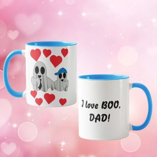 Taza Amo a Papá BOO (de Hijo) (Subido por el creador)