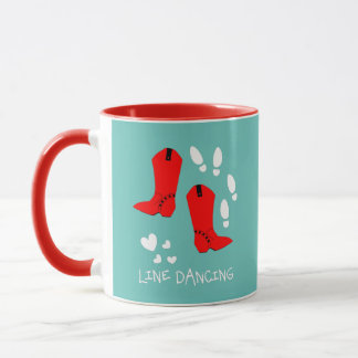 Taza Amo baile de línea de país personalizado