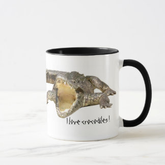 Taza ¡Amo cocodrilos!
