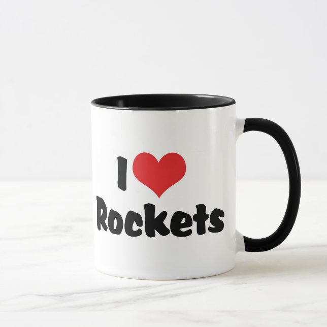 Taza Amo Cohetes de Corazón - Exploración Espacial (Derecha)