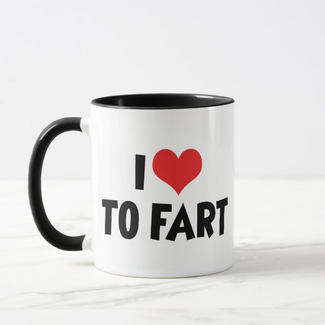 Taza Amo Corazón Para Pedertear (Izquierda)