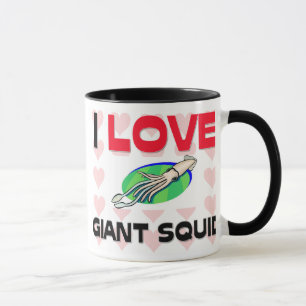 Taza Amo el calamar gigante