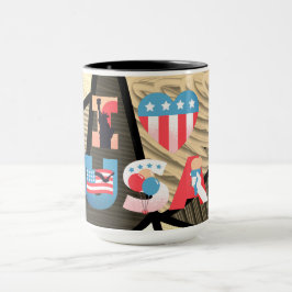 Taza AMO el Diseño de EE. UU.
