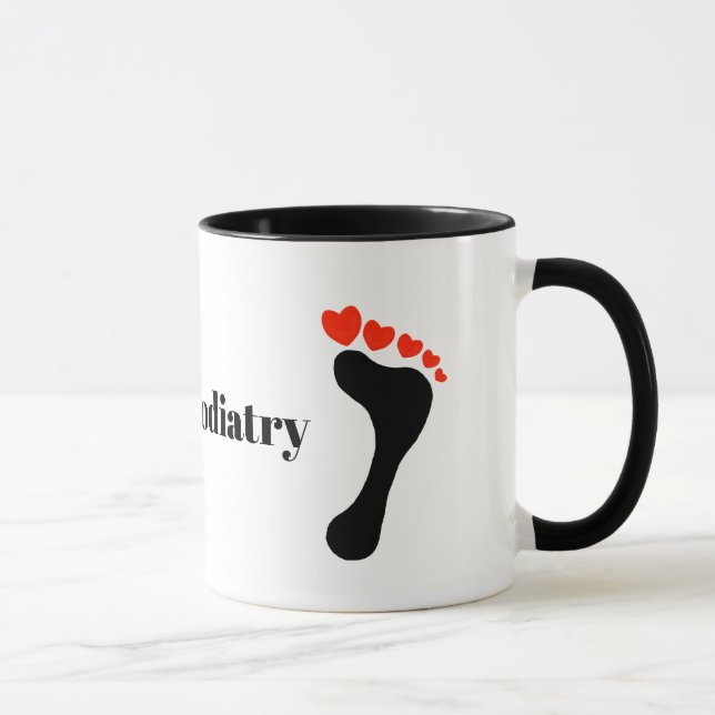 Taza Amo el peluche de podiatría (Derecha)