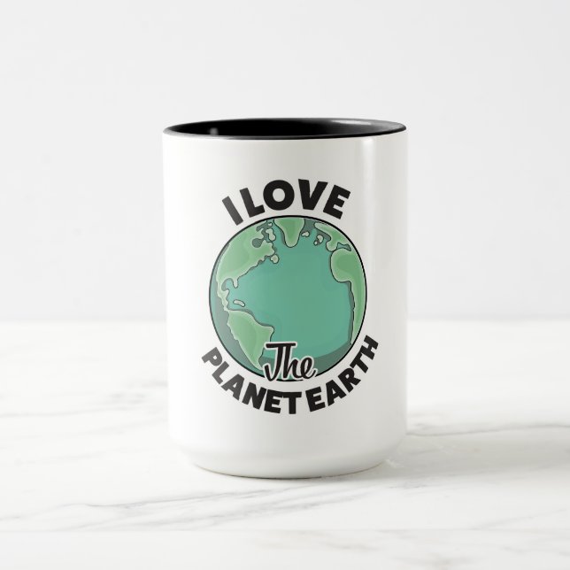Taza Amo El Planeta Tierra (Centro)