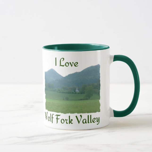 Taza Amo el valle de la bifurcación del lobo (Derecha)