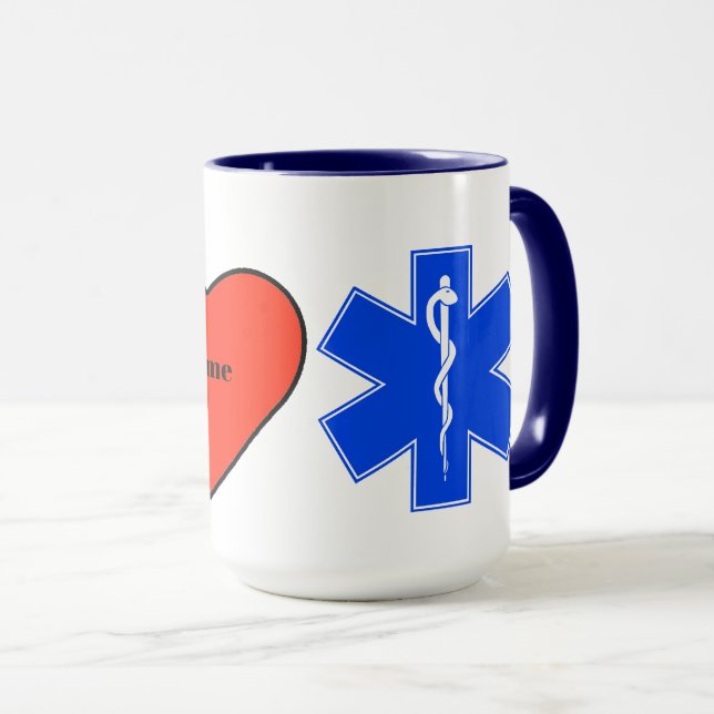 Taza Amo EMS Iconos Mug (Anverso derecho)