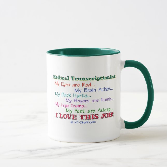 Taza ¡Amo este trabajo! (Derecha)