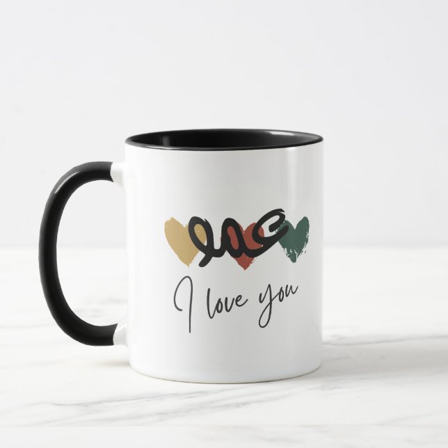 Taza "Amo I Love You" (Amo, te amo) Tío Árabe (Izquierda)