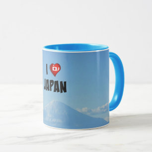 Taza "Amo Japón," Monte Fuji