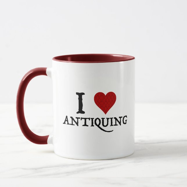 Taza Amo la Antigüedad (del corazón) (Izquierda)