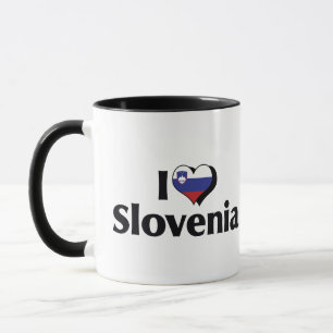 Taza Amo la bandera de Eslovenia