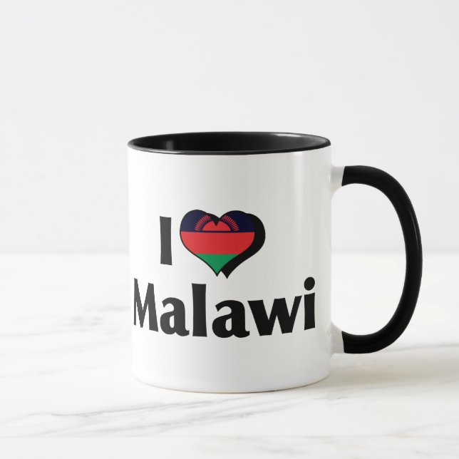 Taza Amo la bandera de Malawi (Derecha)