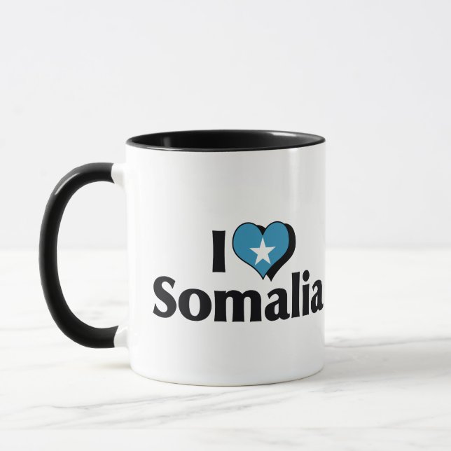 Taza Amo la bandera de Somalia (Izquierda)