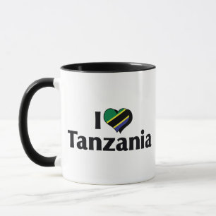 Taza Amo la bandera de Tanzania