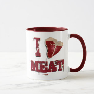 Taza Amo la carne