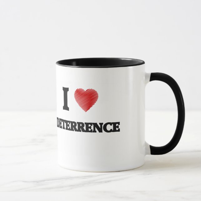 Taza Amo la disuasión (Derecha)