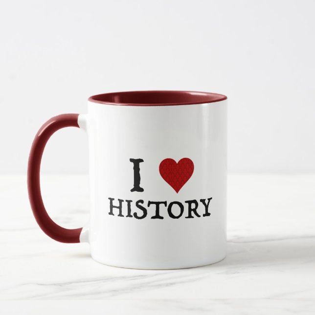 Taza Amo la historia (del corazón) (Izquierda)