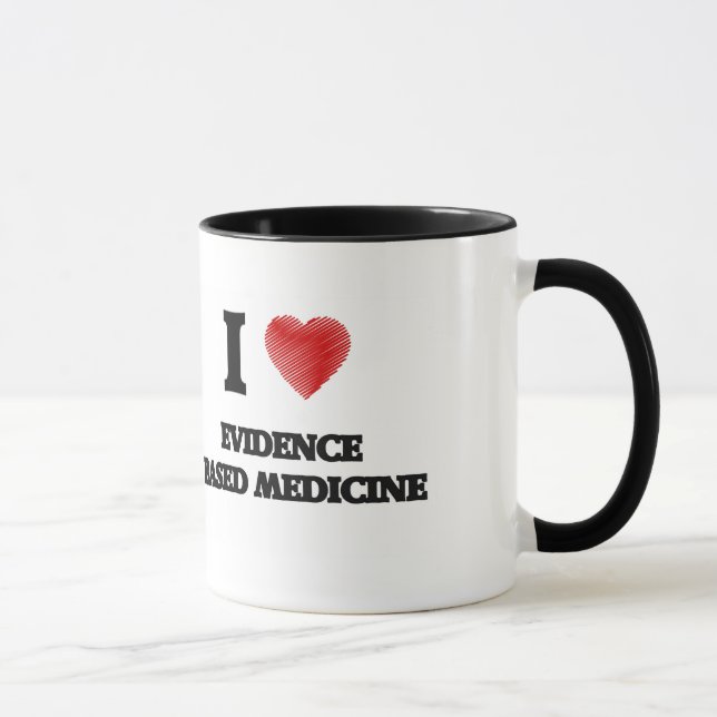 Taza Amo la MEDICINA BASADA LAS PRUEBAS (Derecha)