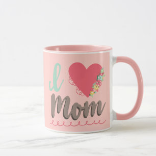 Taza Amo la moda de la bonito de mamá