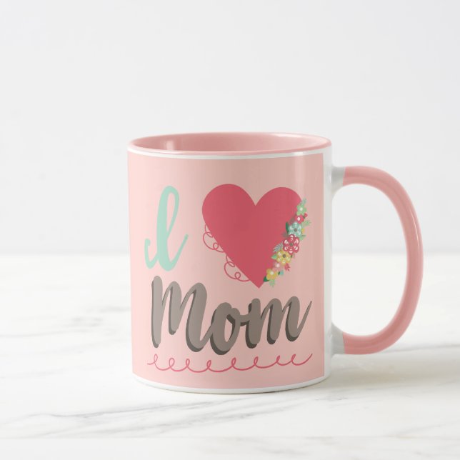 Taza Amo la moda de la bonito de mamá (Derecha)