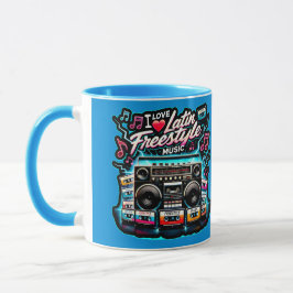 Taza Amo la música latina estilo libre