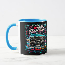 Taza Amo la música latina estilo libre