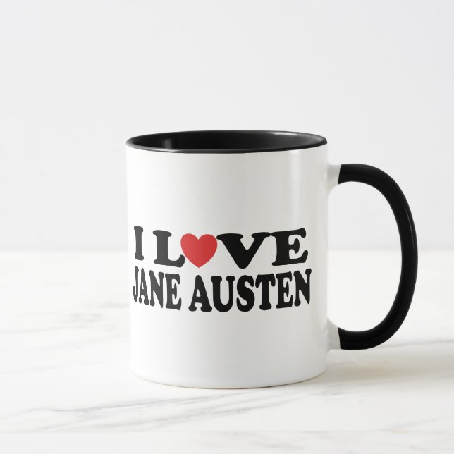 Taza Amo la obra clásica de Jane Austen (Derecha)