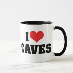 Taza Amo las cuevas del corazón - Exploración de cuevas