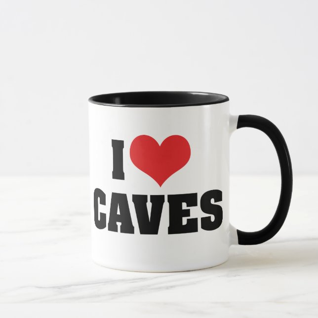 Taza Amo las cuevas del corazón - Exploración de cuevas (Derecha)