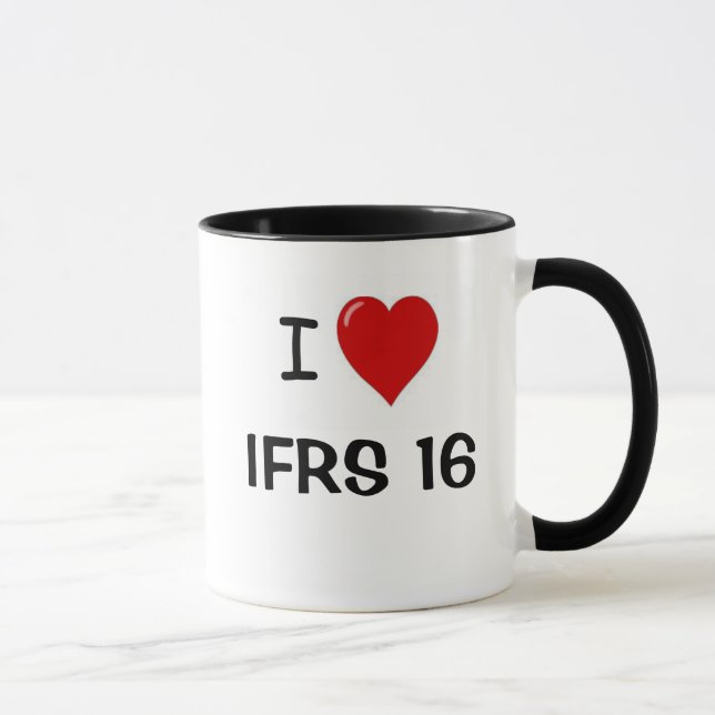 Taza Amo las NIIF 16 - I Heart IFRS16 (Derecha)