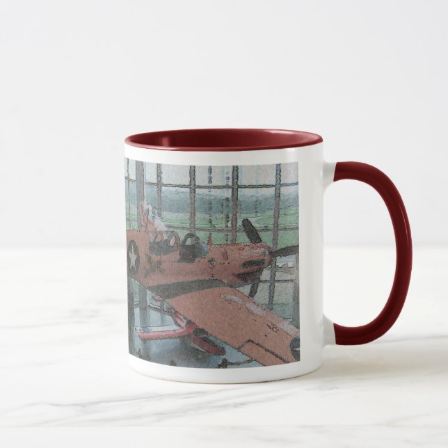 Taza Amo los aeroplanos (Derecha)