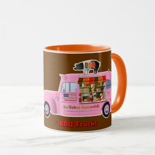 Taza Amo los camiones (camiones de BBQ)