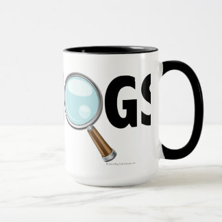 Taza Amo los cerdos rojos/negro