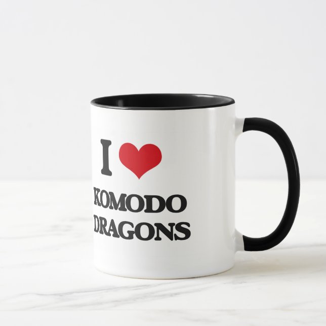 Taza Amo los dragones de Komodo (Derecha)