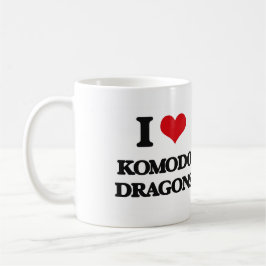 Taza Amo los dragones de Komodo