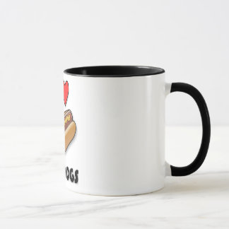 Taza Amo los perritos calientes