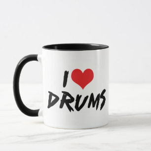 Taza Amo los tambores