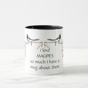 Taza Amo Magpie tengo una cita divertida