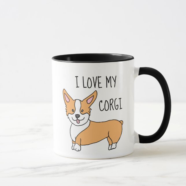Taza Amo Mi Corgi (Derecha)