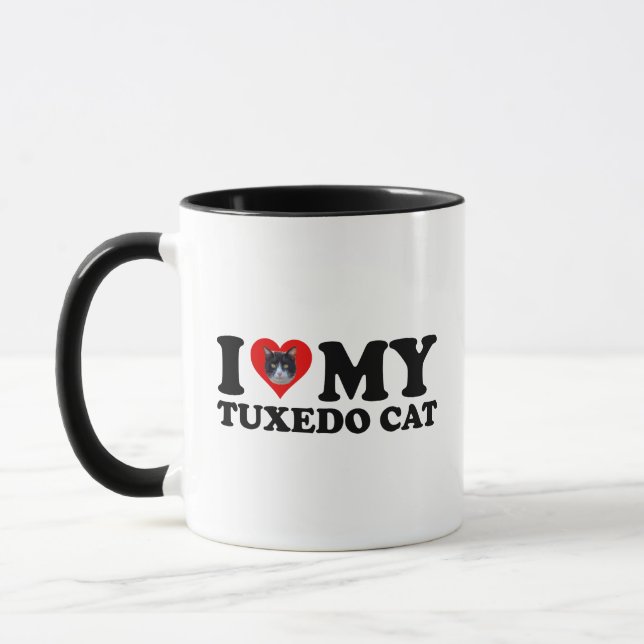 Taza Amo Mi Gato De Tuxedo (Izquierda)