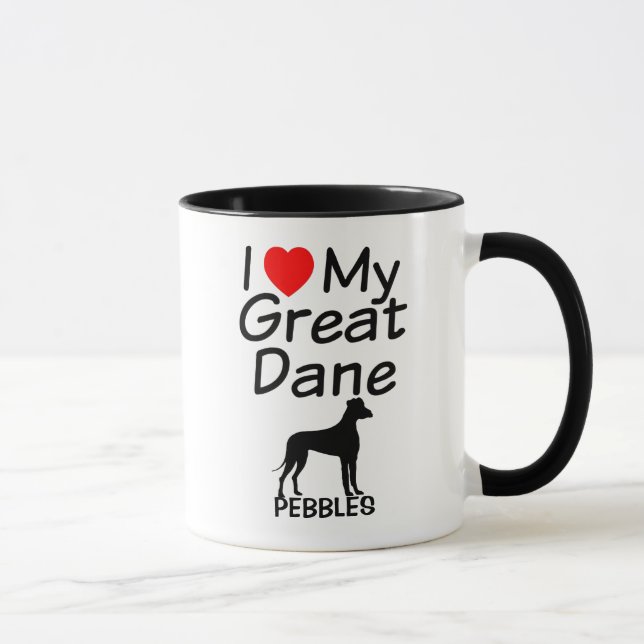 Taza Amo Mi Gran Dane (Derecha)