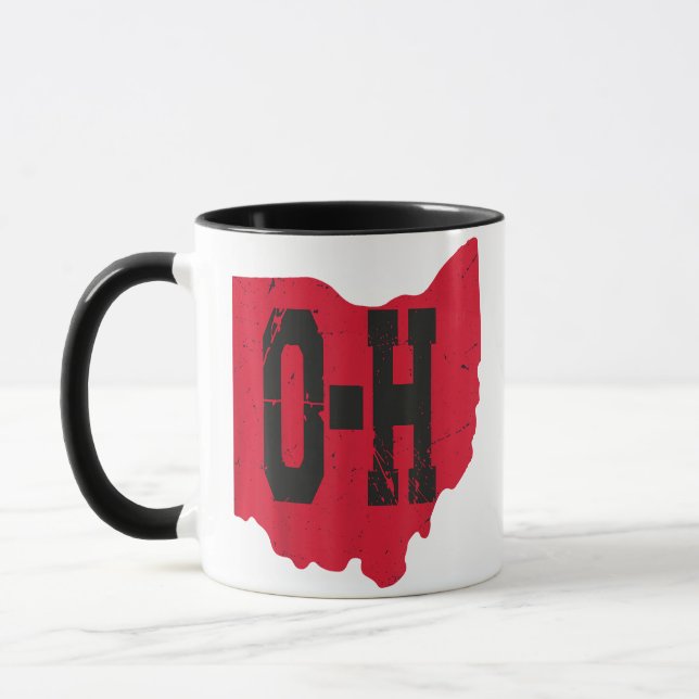Taza Amo Mi Guión Hogar Ohio Buckeye State (Izquierda)