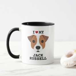 Taza Amo Mi Jack Russell Dog Coffee Mug