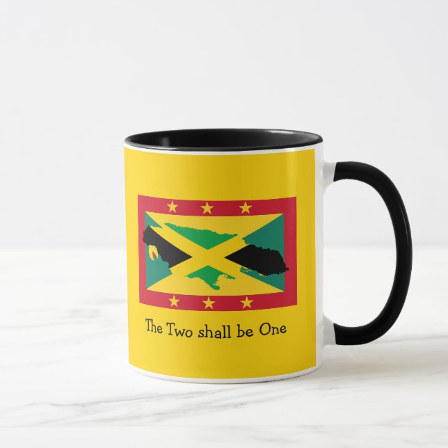 Taza Amo Mi...| Jamaica | BANDERA DUAL DE Granada | PER (Derecha)