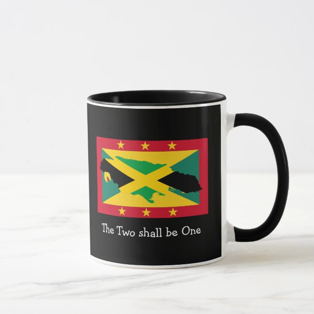 Taza Amo Mi...| Jamaica | BANDERA DUAL DE Granada | PER (Derecha)