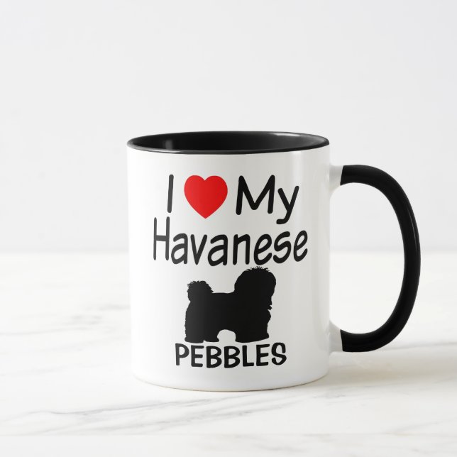 Taza Amo Mi Perro Habanés (Derecha)