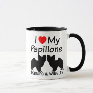 Taza Amo Mi Perro Papillon Mug