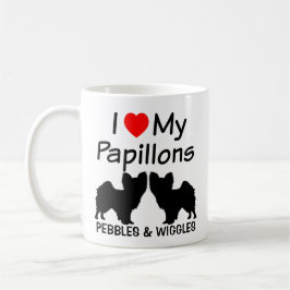 Taza Amo Mi Perro Papillon Mug